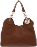 LIU JO handtas schoudertas Faiza ECS Satchel Suede bruine