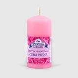La Briantina MOC00771L Decoratieve snot kaars, paraffine, roze, hoogte 8 x diameter 3,8 cm