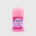 La Briantina MOC00771L Decoratieve snot kaars, paraffine, roze, hoogte 8 x diameter 3,8 cm