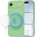 Techsuit Hoesje geschikt voor Apple iPhone Air - Soft Flex Silicone Back Cover - Geschikt voor MagSafe - Mint Green