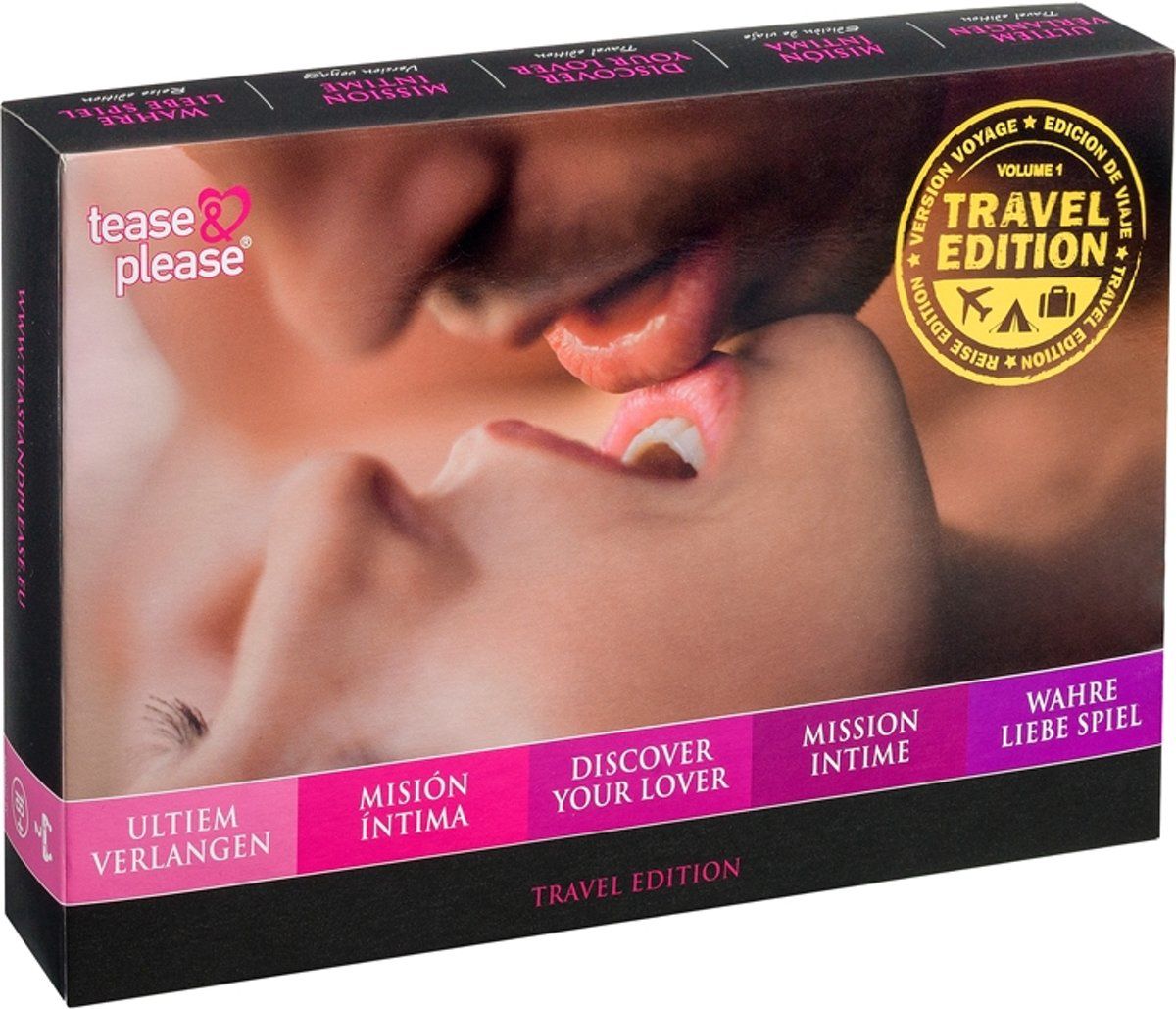 Tease & Please Tease en Please Ultiem Verlangen Reis editie Erotisch Spel - Zwart