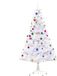 HOMCOM Kunstkerstboom, wit, 150 cm, PVC, met sneeuw en versiering