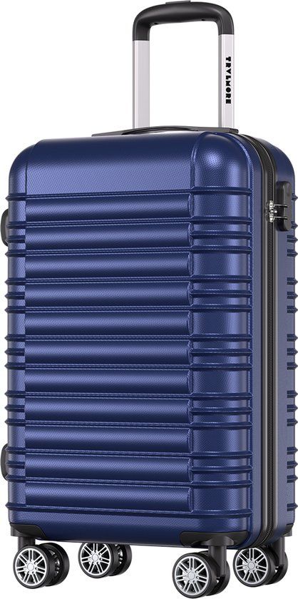 TRVLMORE Handbagage Koffer 38L - Hardcase - Cijferslot - Donkerblauw