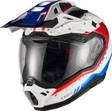 Nexx X.Rally Yuma Endurohelm - Wit/blauw/rood - Maat L