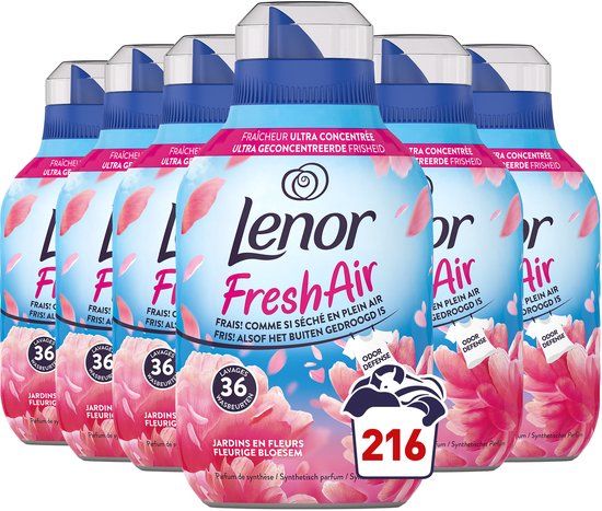 Lenor Fresh Air Wasverzachter Fleurige Bloesem - 6 x 36 Wasbeurten
