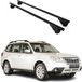 Omac Barres De Toit Pour Subaru Forester III 2008-2013 – Tüv / Din 75302:2019 – Antivol Inclus – Charge Max 75 Kg – 2 Barres Noir