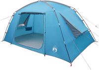 vidaXL Huisje Tent 6-persoons Blauw Polyester