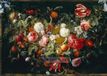 Image sur verre acrylique - Guirlande de fleurs et de fruits, Jan Davidsz de Heem - 90x60 cm - Verre acrylique