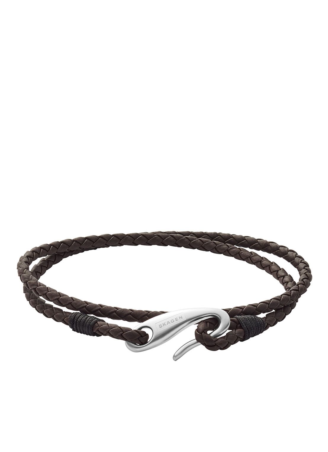 Skagen Hulsten armband van leer SKJM0174040