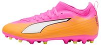 PUMA Ultra 6 Match Mg Showtime - Poison Pink/wit/sun Stream Kids - Multi Ground (Mg), maat 37½