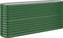 vidaXL Plantenbak - 152x40x68 cm - Groen - Staal