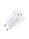 Ugreen 15327 GaN Snellader Wit 45W 2x USB-C PD QC