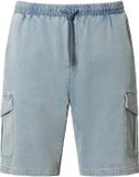 Jan Vanderstorm heren Cargobermuda - 68 - lichtblauw - Plus Size