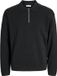 JACK&JONES JJEURBAN JACK KNIT POLO LS Hommes Pulls L Noir