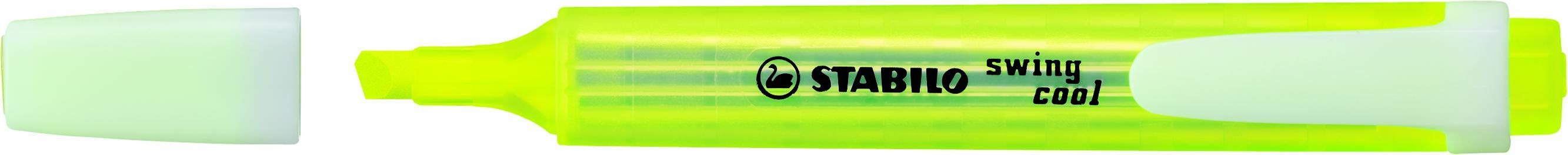 Stabilo Swing Cool - Markeerstiften - Geel - 10 stuks