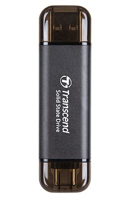 Transcend ESD310C 512GB Portable SSD - USB 3.2 Gen 2 - Black
