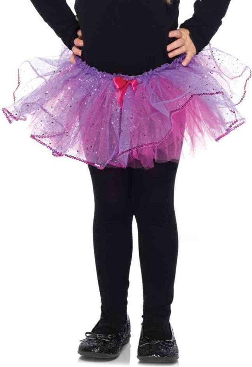 Leg Avenue Kinder Tutu Dual Color Glitter Paars/Roze