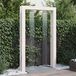 Maison Exclusive - Douche extérieure, 226 cm, bois massif (pin) et acier inoxydable, blanc