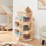 en.casa Kinderboekenkast Sanköre 122x64x43 cm naturel