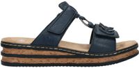 Rieker Ring Slippers blauw Synthetisch - Dames - Maat 38