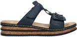 Rieker Ring Slippers blauw Synthetisch - Dames - Maat 38