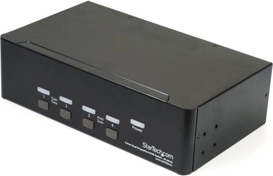 StarTech.com 4-Port Dual DisplayPort KVM Switch - 4K 60Hz
