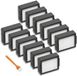 PromoHome® 12 vervangingsfilters voor iRobot stofzuigrobots, modellen i7, i3, i4, i6, i8, E5, E6, E7, wasbaar, wit
