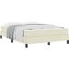 Maison Exclusive - Cadre de lit avec matelas crème 140 x 200 cm tissu