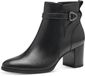 Tamaris - Bottines - Femme - Noir - Cuir/Synthétique - Talon bloc - 5-7 cm