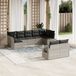 Maison Exclusive - Salon de jardin 9 pièces avec coussins, gris clair, rotin synthétique