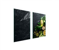 TMK ArtDeko Planche à découper Verre 65x52 cm Motif Avocat