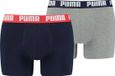 PUMA BASIC BOXER Mannen 2P - Donker Blauw/Grijs - Maat XXL