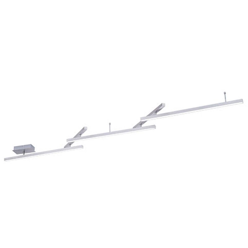 TRIO LEUCHTEN Trio WiZ - Melby - Plafonniere - 1 Lichts - Nikkel - 242 cm - EAN: 4017807389753