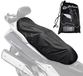 Auto Accessori Lupex - Universele zadelhoes, waterdicht, afmetingen Maxi 115 x 50 cm, aanpasbare zadelhoes voor scooter en motorfiets, materiaal: polyester, kleur zwart, met tas