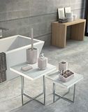 Gedy Rainbow glas, hars, beige, 7,2 x 7,2 x 11