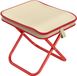 Merkloos / Sans marque Walkstool Opvouwbare kruk - rood