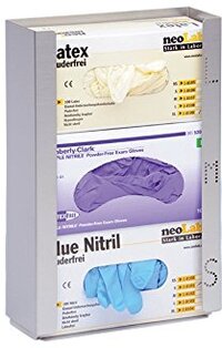 NeoLab 1-6805 handschoenendispenser roestvrij staal met markering, L, M, S