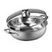 COOKER KING Yin-Yang Grande Capacité Double Saveur Marmite 30cm Acier Inoxydable 304 Fondue Flamme Directe Induction