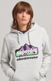 Superdry Dames Trui G1-Overhead Hood - Maat XS - Lichtgrijs