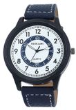 EXCELLANC Herenhorloge imitatieleer Mineralglas