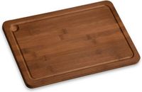 Kesper FSC® Houten Snijplank / Afdekplaat - Donker Bamboe Hout - Met Saprand - Afm. 38 x 25 x 1.6 Cm
