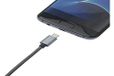 Micro-USB-kabel nylon, 1 m, grijs
