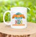 Bellatio Decorations Naam mok papa Roan - wit - de beste - keramiek - 300 ml - Vaderdag - cadeau