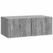 vidaXL Meuble TV mural - 98 x 31 cm - Bois d'ingénierie Sonoma Gris