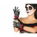 Day of the Dead Horror Handscenen met Doodskop en Roosjes - Dames