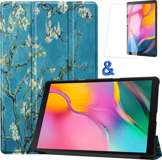 BTH Hoesje Samsung Galaxy Tab A 10.1 (2019) - Book Case - Bloesem