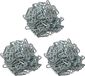 Benson Ketting - 3x - voetkettingen / kettingschakels - staal - 3 m - 4 mm - Handelsketting
