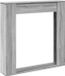 vidaXL Mantel de cheminée 100x20x100 cm bois traité gris couleur chêne sonoma