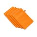 Gözze - New York washandschoen, set van 4, zacht en absorberend, 100% katoen, 17 x 24 cm - oranje