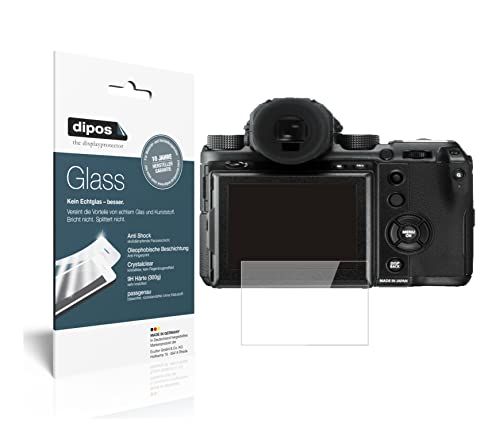 dipos 2 x pantserfolie, helder, compatibel met Fujifilm GFX 50S II, beschermfolie 9H displayfolie